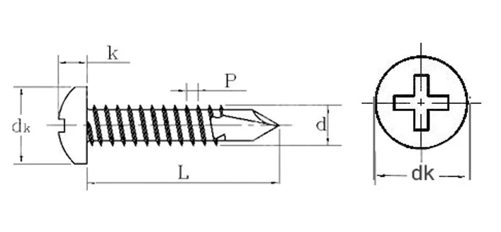 Philips Pan Head Sheet Metal Tek Self Drilling Screw price